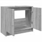 Preview: Waschbeckenunterschrank Grau Sonoma 63x29x55 cm Holzwerkstoff