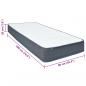 Preview: Boxspringmatratze 190x90x20 cm Stoff