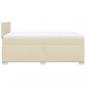 Preview: Boxspringbett mit Matratze Creme 120x190 cm Stoff