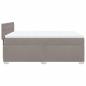 Preview: Boxspringbett mit Matratze Taupe 160x200 cm Stoff