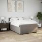 Preview: Boxspringbett mit Matratze Taupe 160x200 cm Stoff