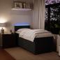 Preview: Boxspringbett mit Matratze Schwarz Samt