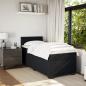 Preview: Boxspringbett mit Matratze Schwarz Samt