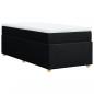 Preview: Boxspringbett mit Matratze Schwarz 90x190 cm Stoff