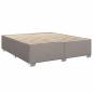 Preview: Boxspringbett mit Matratze Taupe 200x200 cm Stoff