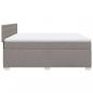 Preview: Boxspringbett mit Matratze Taupe 200x200 cm Stoff