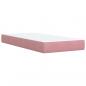 Preview: Boxspringbett mit Matratze Rosa 80x200 cm Samt