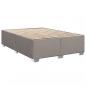 Preview: Boxspringbett mit Matratze Taupe 140x200 cm Stoff