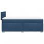 Preview: Boxspringbett mit Matratze Blau 90x190 cm Stoff