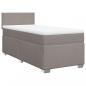 Preview: Boxspringbett mit Matratze Taupe 90x200 cm Stoff