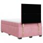 Preview: Boxspringbett mit Matratze Rosa 120x200 cm Samt