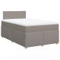 Preview: Boxspringbett mit Matratze Taupe 120x200 cm Stoff