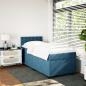 Preview: Boxspringbett mit Matratze Dunkelblau 90x190 cm Samt