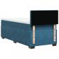 Preview: Boxspringbett mit Matratze Dunkelblau 90x190 cm Samt