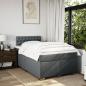 Preview: Boxspringbett mit Matratze Dunkelgrau 120x190 cm Stoff