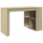 Preview: Schreibtisch Sonoma-Eiche 123,5x73,5x75 cm Holzwerkstoff