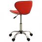 Preview: 323675 Salon Spa Stool Red Faux Leather