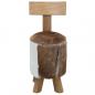 Preview: Hocker Braun Massivholz Teak