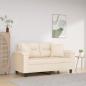 Preview: ARDEBO.de - 2-Sitzer-Sofa mit Kissen Beige 120 cm Mikrofasergewebe