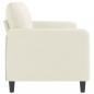 Preview: 3-Sitzer-Sofa Creme 180 cm Samt