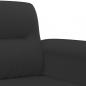 Preview: 2-Sitzer-Sofa Schwarz 120 cm Mikrofasergewebe