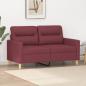 Preview: ARDEBO.de - 2-Sitzer-Sofa Weinrot 120 cm Stoff