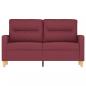 Preview: 2-Sitzer-Sofa Weinrot 120 cm Stoff