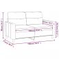 Preview: 2-Sitzer-Sofa Weinrot 120 cm Stoff