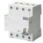 Preview: Siemens FI-Schutzschalter, 4-polig, Typ A, In: 40 A, 30 mA, Un AC: 400 V