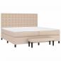 Preview: Boxspringbett Matratze Cappuccino-Braun 200x200cm Kunstleder