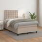 Preview: ARDEBO.de - Boxspringbett Matratze Cappuccino-Braun 120x200cm Kunstleder