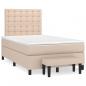 Preview: Boxspringbett Matratze Cappuccino-Braun 120x190 cm Kunstleder