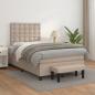 Preview: Boxspringbett Matratze Cappuccino-Braun 120x190 cm Kunstleder