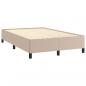 Preview: Boxspringbett mit Matratze & LED Cappuccino-Braun 120x190 cm