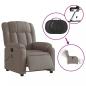 Preview: Massagesessel Elektrisch Taupe Stoff