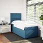 Preview: Boxspringbett mit Matratze Blau 90x190 cm Samt