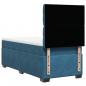 Preview: Boxspringbett mit Matratze Blau 90x190 cm Samt