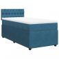 Preview: Boxspringbett mit Matratze Blau 90x190 cm Samt