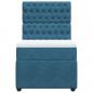 Preview: Boxspringbett mit Matratze Blau 90x190 cm Samt