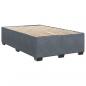 Preview: Boxspringbett mit Matratze Dunkelgrau 120x190 cm Samt