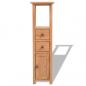 Preview: Eckschrank 26x26x94 cm Massivholz Eiche