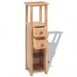 Preview: Eckschrank 26x26x94 cm Massivholz Eiche