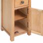 Preview: Eckschrank 26x26x94 cm Massivholz Eiche