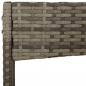 Preview: 4-tlg. Garten-Lounge-Set mit Kissen Grau Poly Rattan