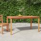 Preview: ARDEBO.de - Garten-Esstisch 150x90x75 cm Massivholz Teak