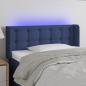 Preview: ARDEBO.de - LED Kopfteil Blau 83x16x78/88 cm Stoff