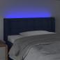 Preview: LED Kopfteil Blau 83x16x78/88 cm Stoff