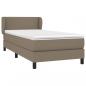 Preview: Boxspringbett mit Matratze Taupe 100x200 cm Stoff