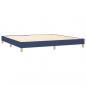 Preview: Boxspringbett mit Matratze Blau 200x200 cm Stoff