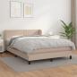 Preview: ARDEBO.de - Boxspringbett Matratze Cappuccino-Braun 140x200cm Kunstleder